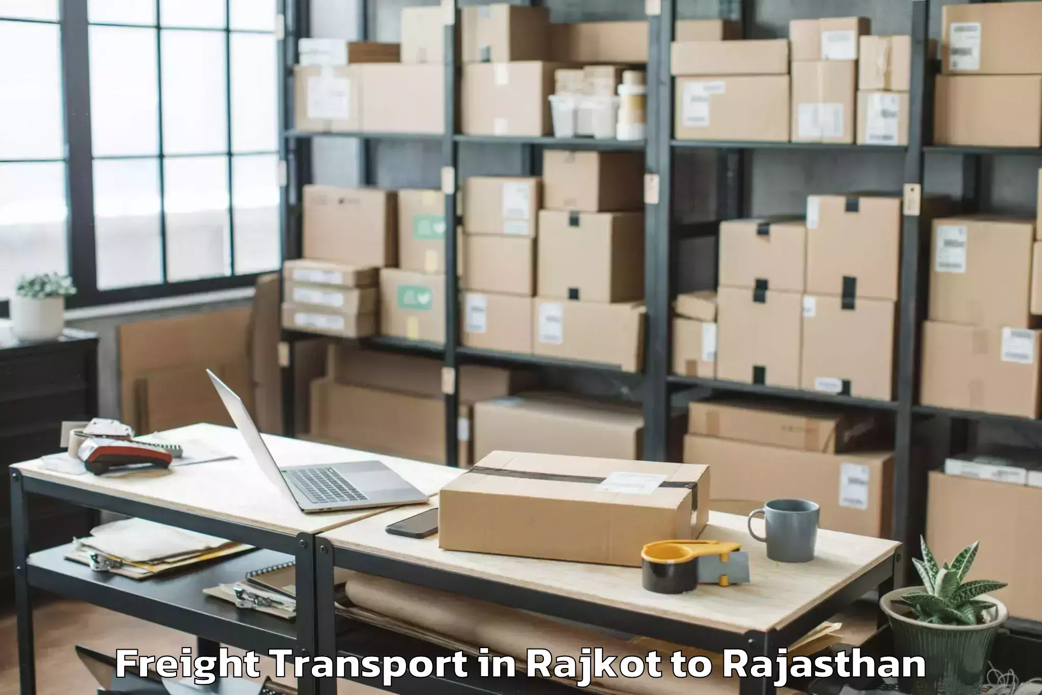 Professional Rajkot to Dholpur Freight Transport